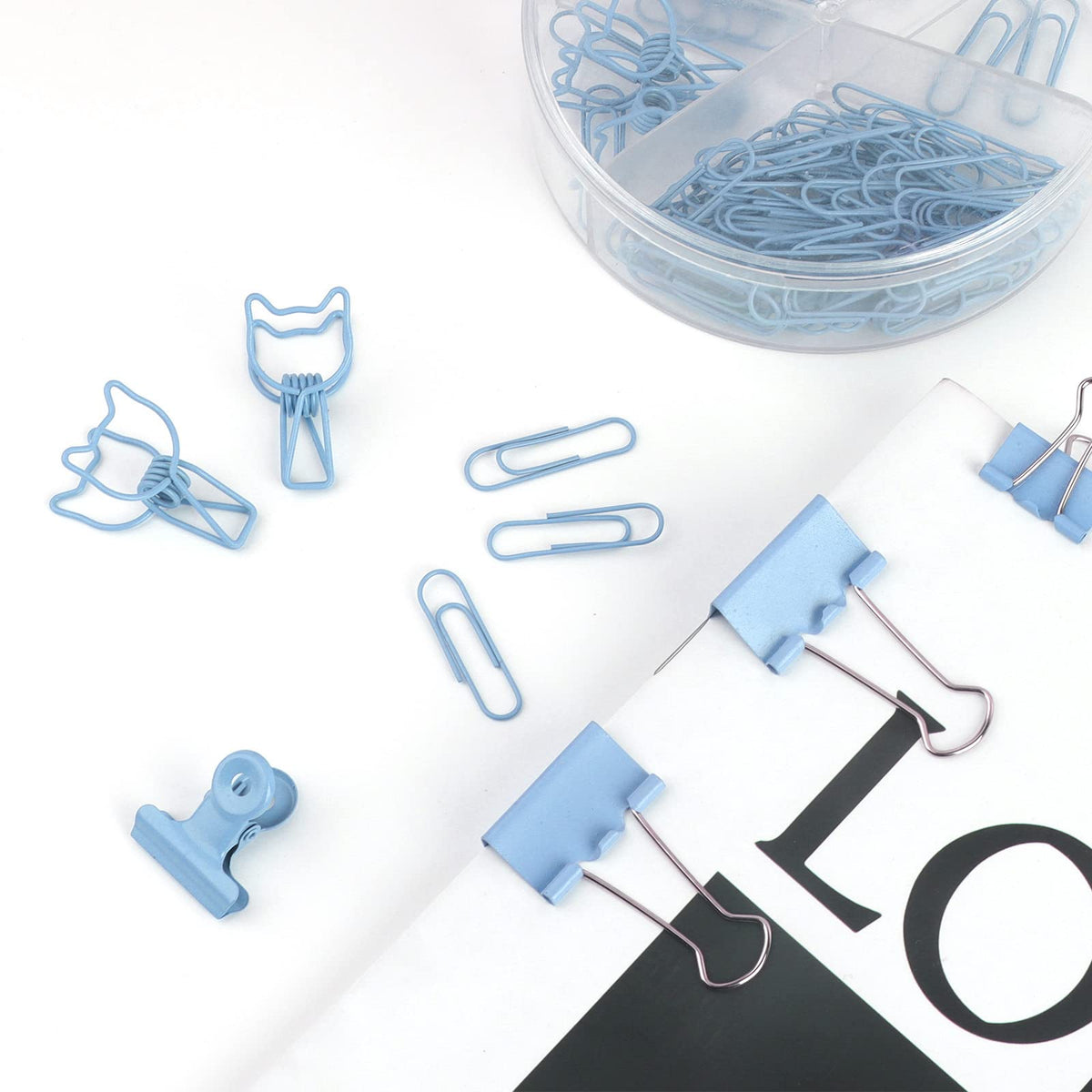 Creechwa Paper Binder and Clips - Blue / 72 / 1 Pack view 4