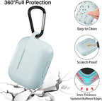 Lerobo for AirPod Pro Case, Soft Silicone Cover with Keychain - Turquoise view 3
