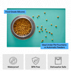GORILLA GRIP Dog Food Mat, 100% Waterproof Silicone