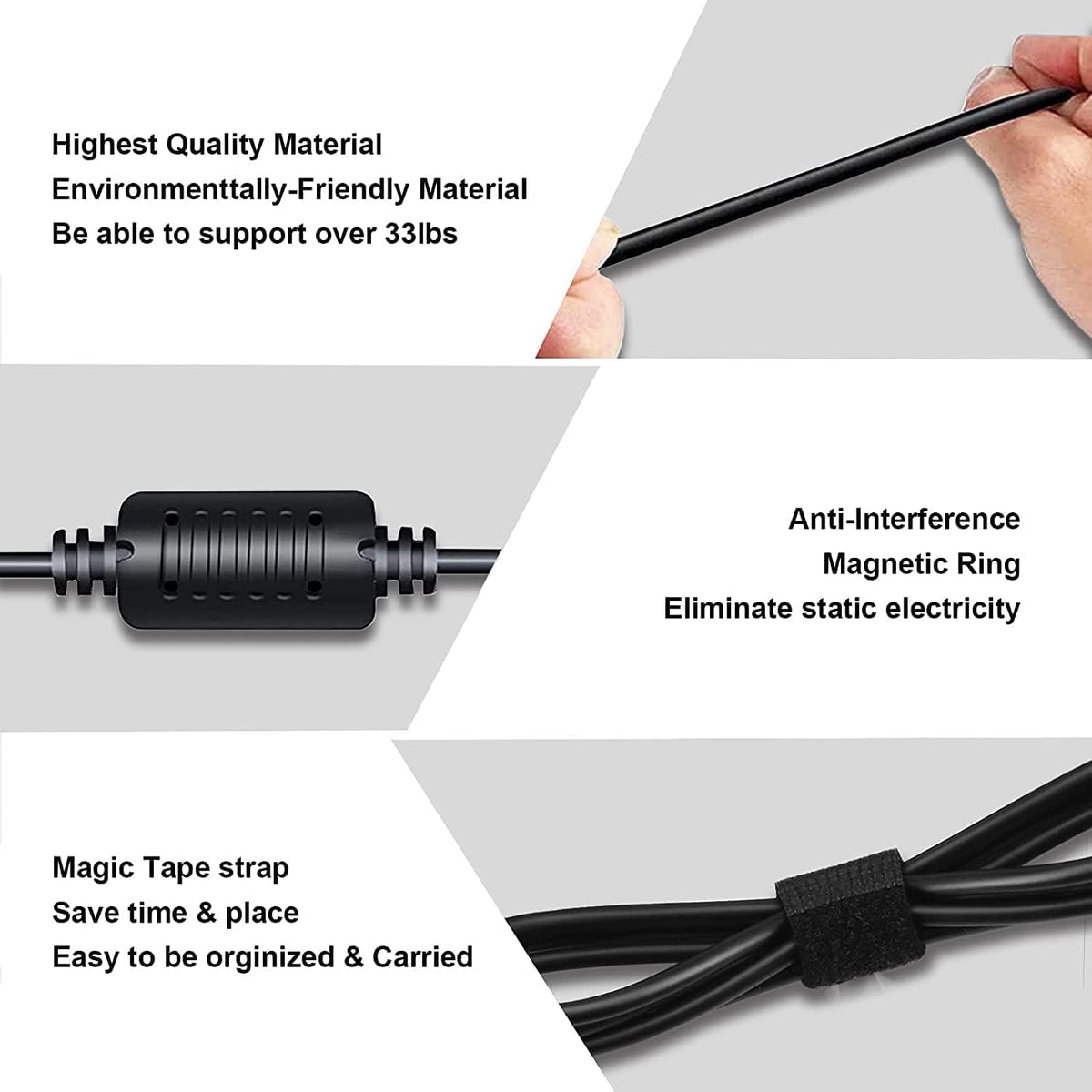 Blue Tip 65W Replacement for HP Laptop Charger Compatible with HP Pavilion x360 14 15 (additional view 4)