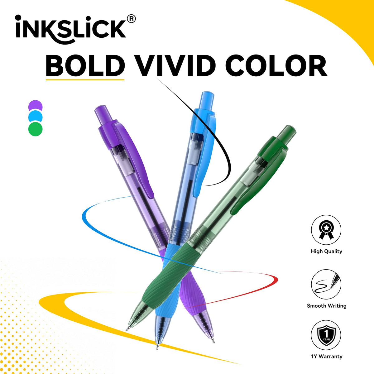 InkSlick Bulk Pens - Blue view 6