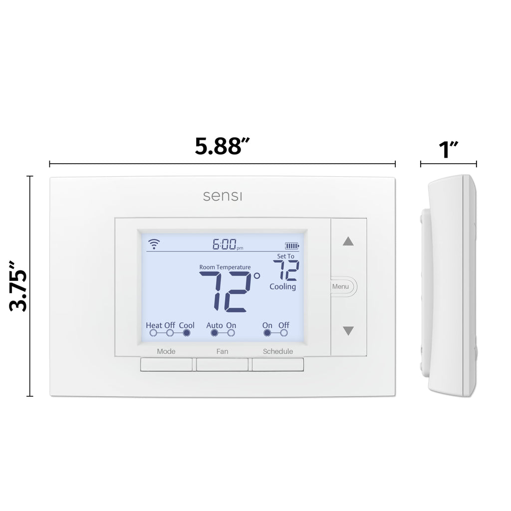 Sensi Smart Thermostat, Wi-Fi, DIY, Alexa, Energy Star Certified, ST55 (additional view 1)