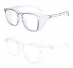 Alsenor Safety Glasses Anti Fog Goggles Protective Eyewear Blue Light Blocking Anti Dust UV Protection Glasses For Men Women - 2 Pack (Blue + Clear) view 1