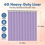 No Smell Shower Curtain Liner 72x72