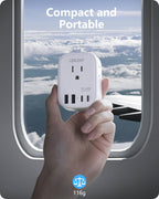 LENCENT Travel Plug Adapter - Type E/F-45W-Germany view 6