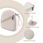 Headphone Case Compatible with JBL/Beats/Sony/BERIBES/SoundCore/TOZO/KVIDIO/JLab/Bose, Ultra-Thin Headphone Bag Travel Carrying Universal - Khaki view 6