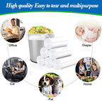 5 Gallon 80pcs (Fit 4.5-5.3 Gal) Small Clear Trash Bags Strong Garbage Bags, 18-20 Liter (additional view 5)