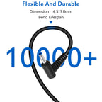 HIBBO Extra Long 10FT Charger for HP Laptop 65W 45W Smart Blue Tip Power Adapter (HP Laptop charger blue tip)