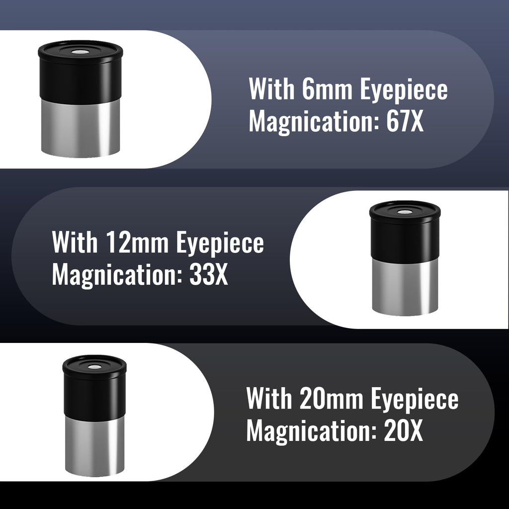 NEYLANG Telescope, 70mm Aperture Portable Refractor Telescope for Astronomy Beginners - White / 70x400MM view 3
