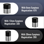 NEYLANG Telescope, 70mm Aperture Portable Refractor Telescope for Astronomy Beginners - White / 70x400MM view 3
