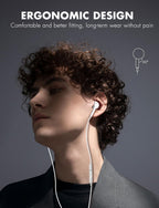 Antool Wired Earbuds,【Ultra Clear Calls & no Noise】 Headphones Earbuds Wired 3.5mm (additional view 1)