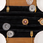 2 Pack Black Velvet Table Runner Cloth Fall Luxurious Wedding Party Decor (additional view 4)