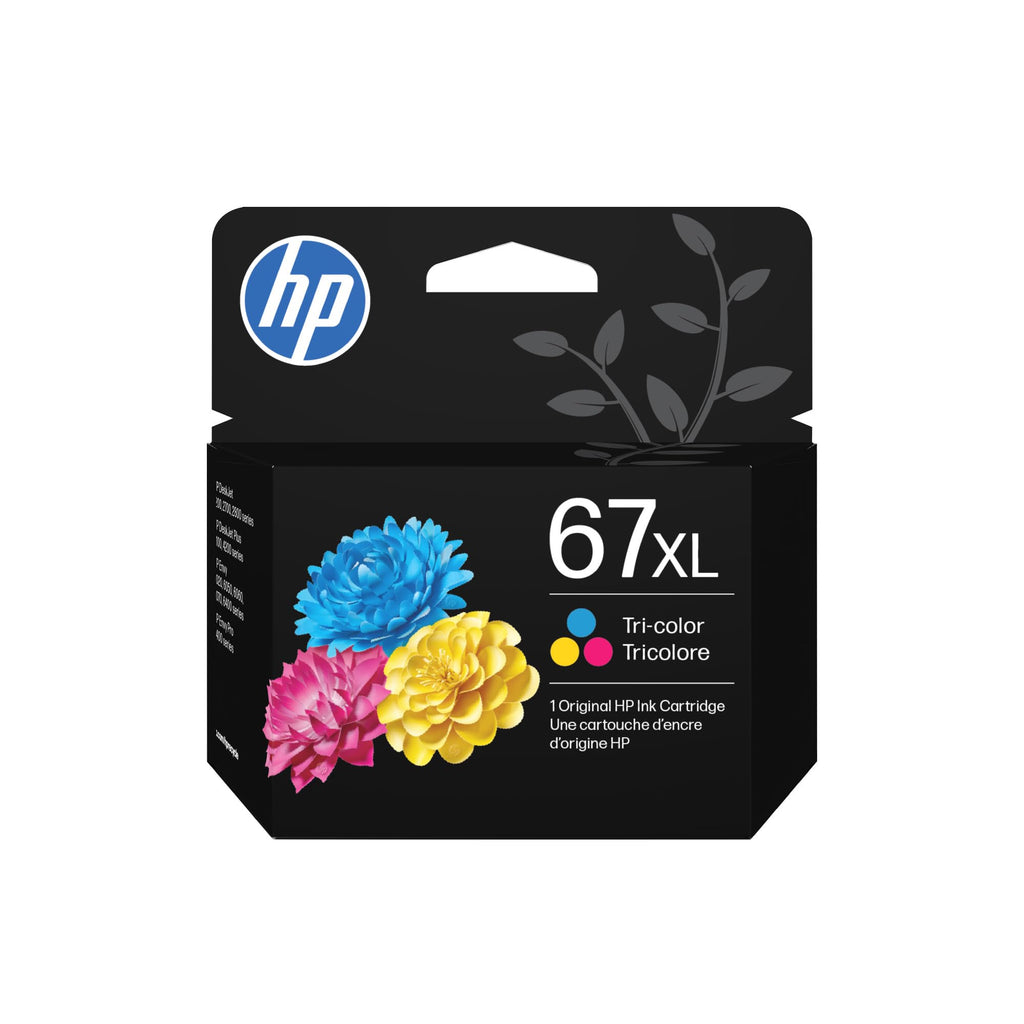 HP 67XL Tri-Color High-Yield Ink Cartridge (3YM58AN)