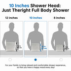 G-Promise Inch All Metal Rain Shower Head with Handheld