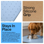 GORILLA GRIP Dog Food Mat, 100% Waterproof Silicone