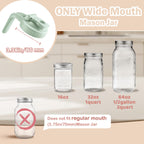 Miradexic Wide Mouth Mason Jar Lids V-Shaped with Handle - view 5