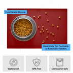 GORILLA GRIP Dog Food Mat, 100% Waterproof Silicone