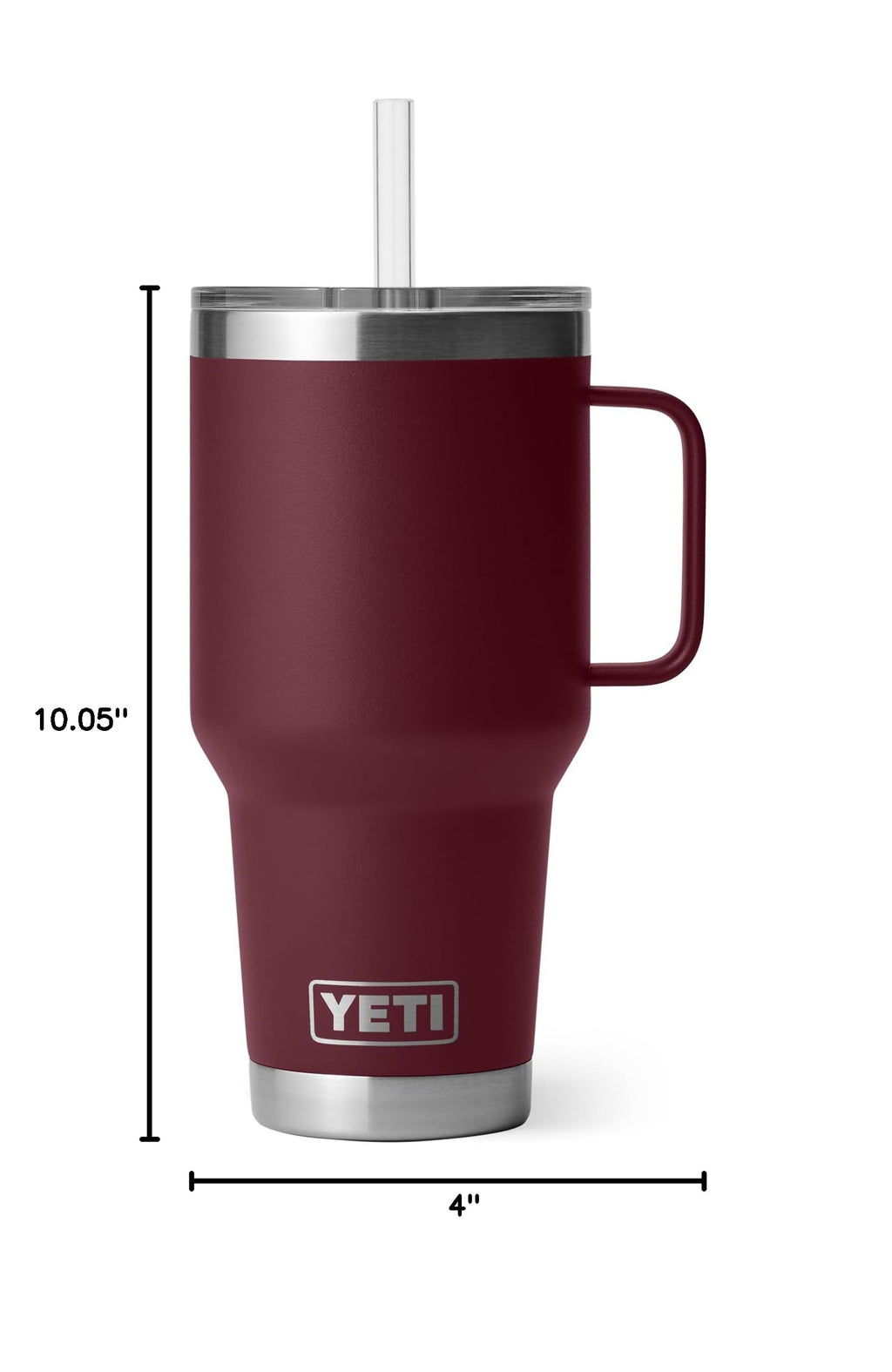 YETI Rambler 35 oz Straw Mug, Wild Vine Red (additional view 9)