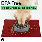 GORILLA GRIP Dog Food Mat, 100% Waterproof Silicone