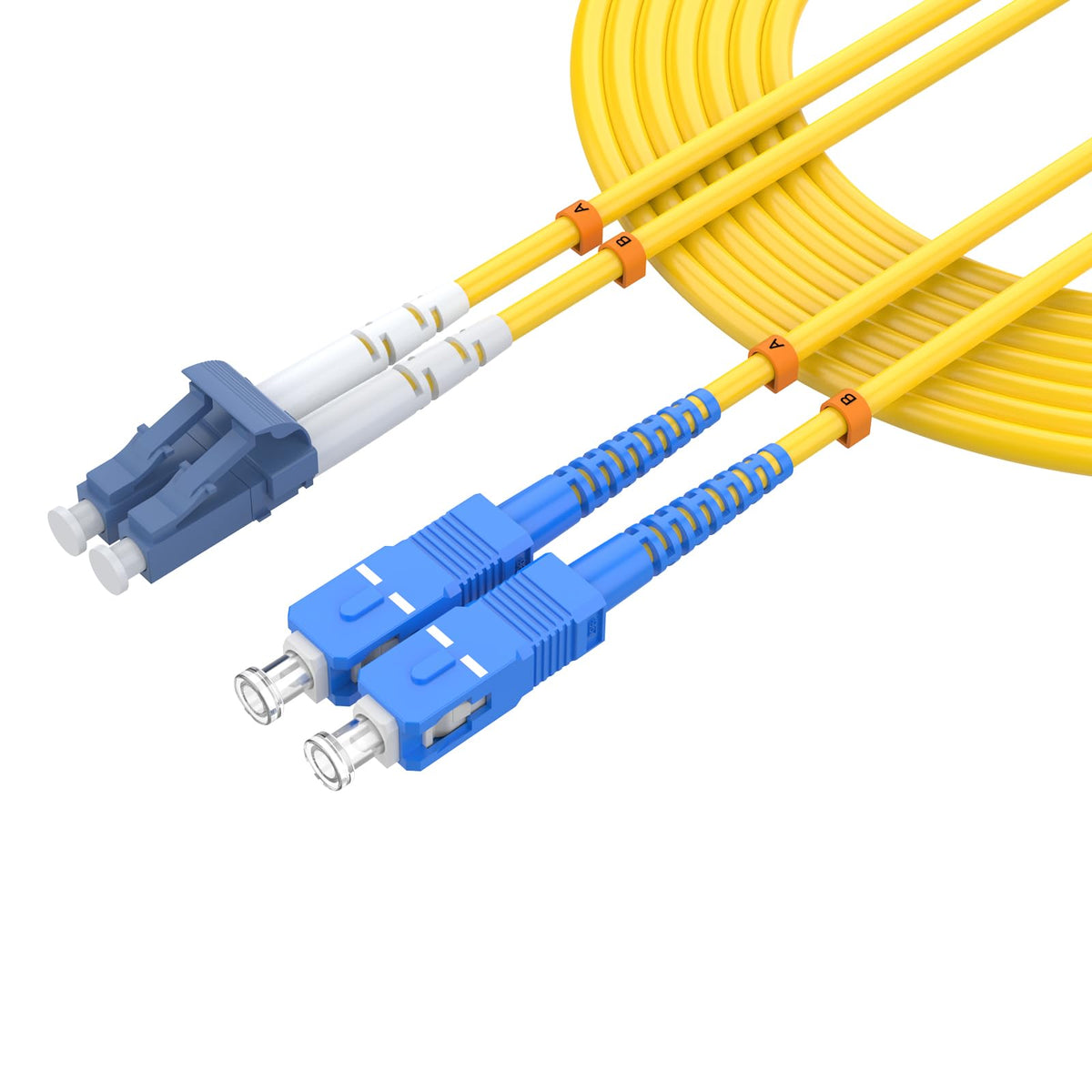 lidkew LC/UPC to SC/UPC Singlemode Fiber Patch Cable,40M/131.2ft OS2 Single Mode Duplex