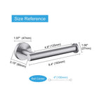 TASTOS Toilet Paper Holder SUS304 Stainless Steel Round - Brushed Nickel / 1 view 3