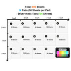 800 Sheets Transparent Sticky Notes