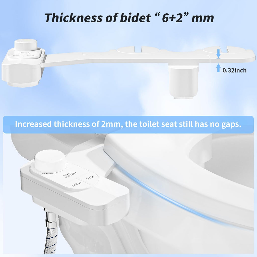 SAMODRA Non-Electric Bidet - Classic White view 3
