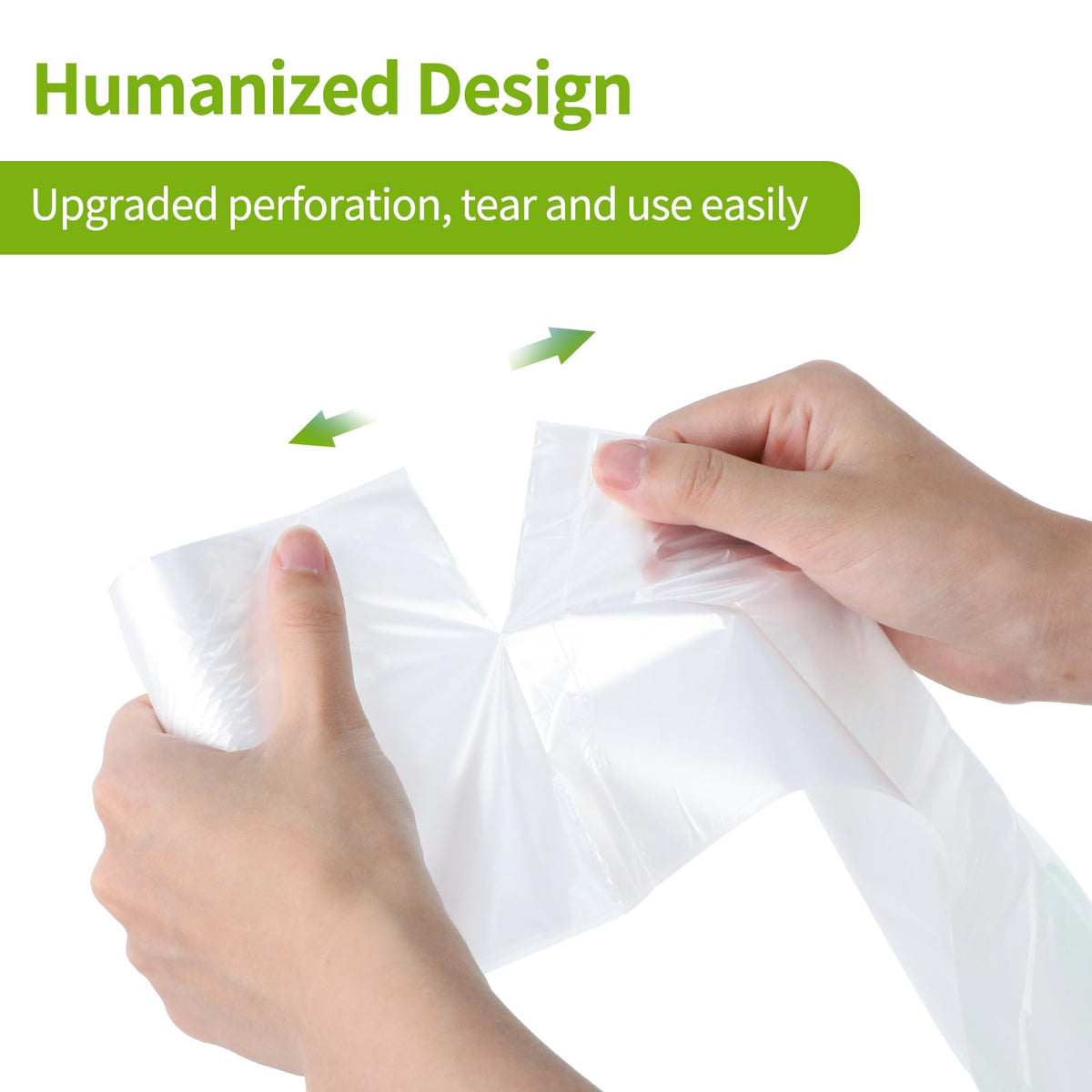 1.2 Gallon Clear Small Trash Bags Strong Leak-Resistant - 150Ct Unscented (additional view 2)