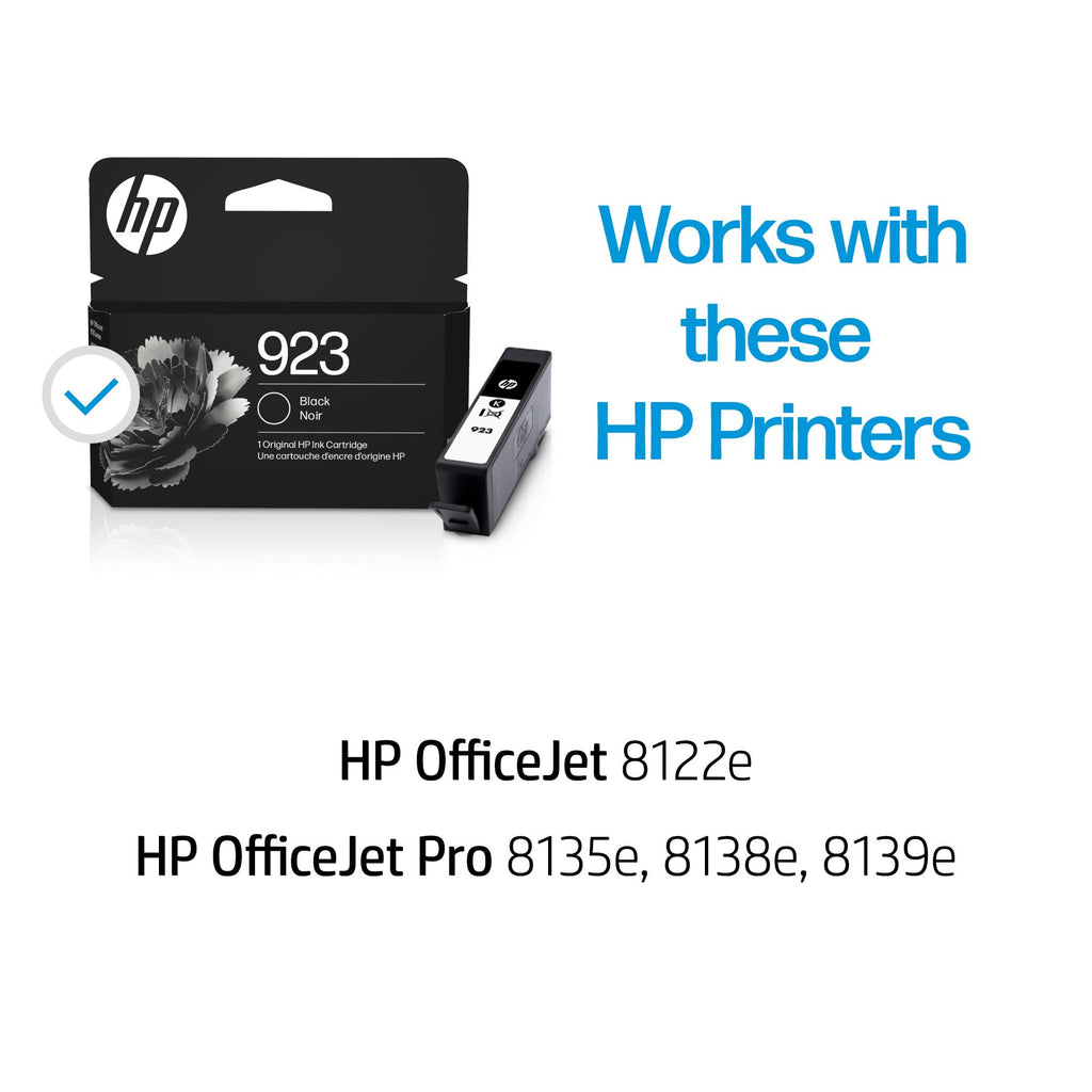 HP 923 Black Ink Cartridge Printers (4K0T3LN) (Pack of 24)