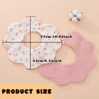 DOSMINE Organic Cotton Muslin Baby Bibs - view 3