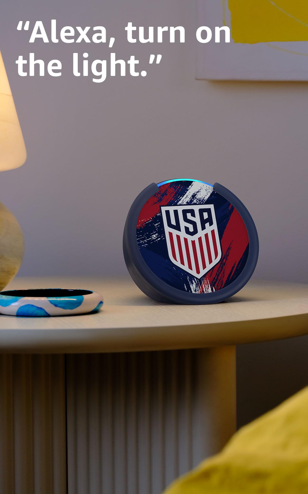 Amazon Echo Pop (newest model) - U.S. (Blue) view 3