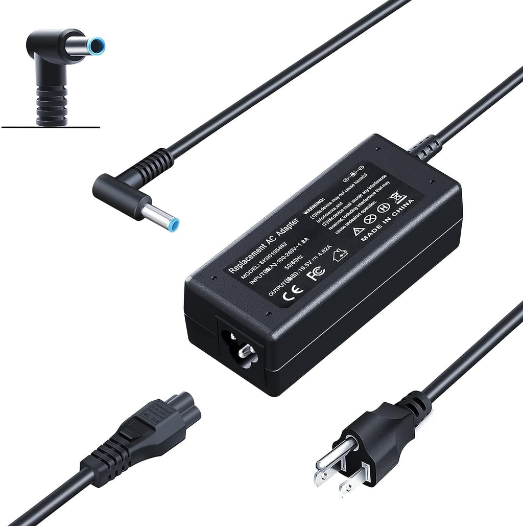 Blue Tip 65W Replacement for HP Laptop Charger Compatible with HP Pavilion x360 14 15