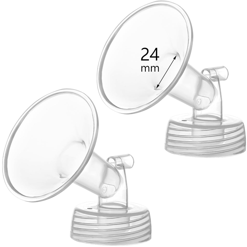 Momstouch Flange Compatible with Spectra S1 S2 9 Plus Synergy Gold Breastpump - 24 mm