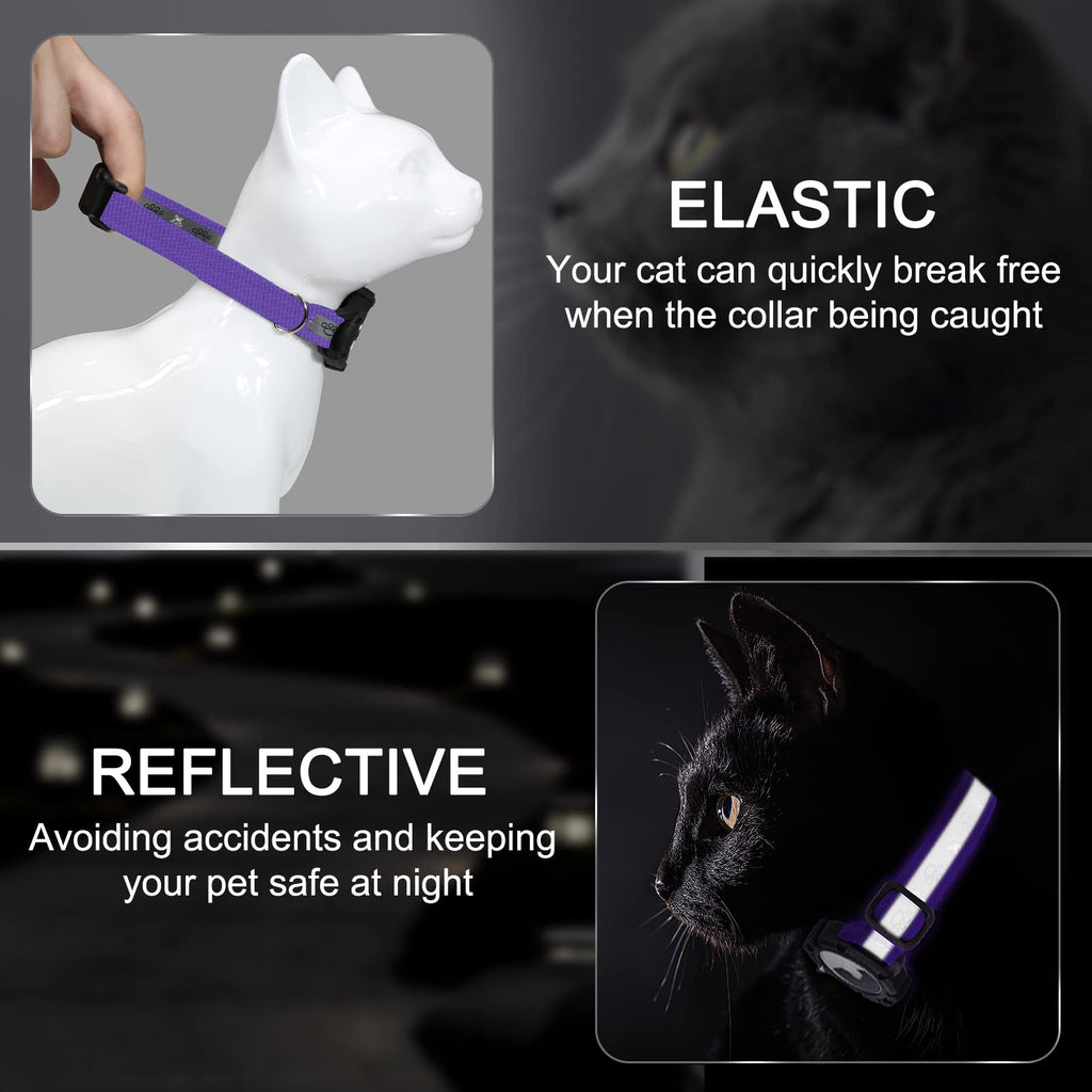 AirTag Cat Collar, Reflective Cat