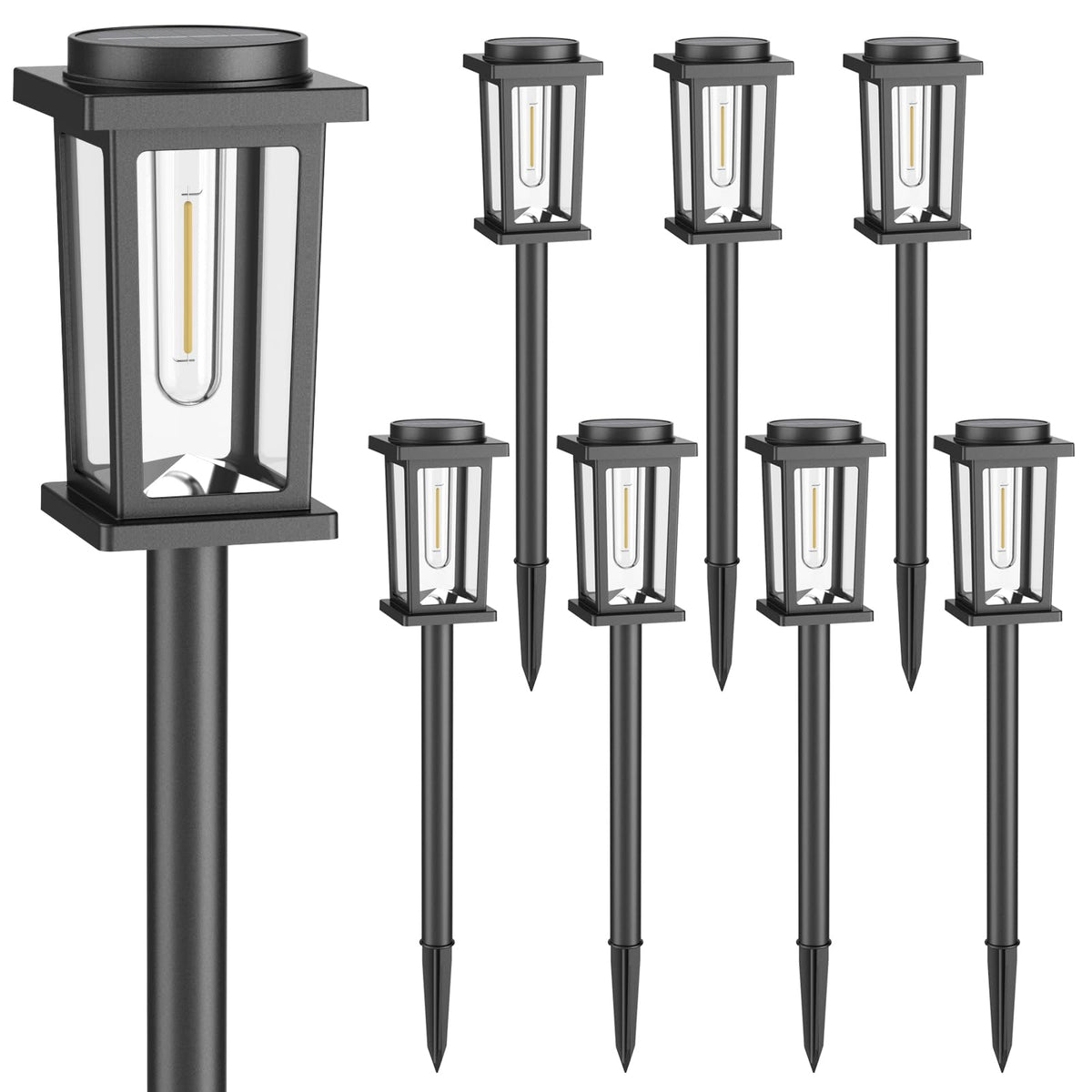 Melunar Solar Pathway Lights Outdoor - Cold White / 8 view 8