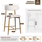 Furniliving 26‘’ Counter Height Bar Stools Set of 2
