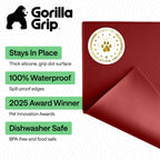 GORILLA GRIP Dog Food Mat, 100% Waterproof Silicone