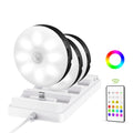 EZVALO Under Cabinet Lighting with Charging Station, 1000mAh Rechargeable Puck Lights