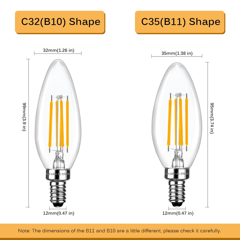 Brtstiun C35 LED Light Bulbs - view 2