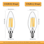 Brtstiun C35 LED Light Bulbs - view 2