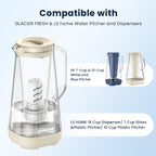 GLACIER FRESH Pitcher Filters Compatible with LifeStraw, Carbon+Ion 1+2 (additional view 1)