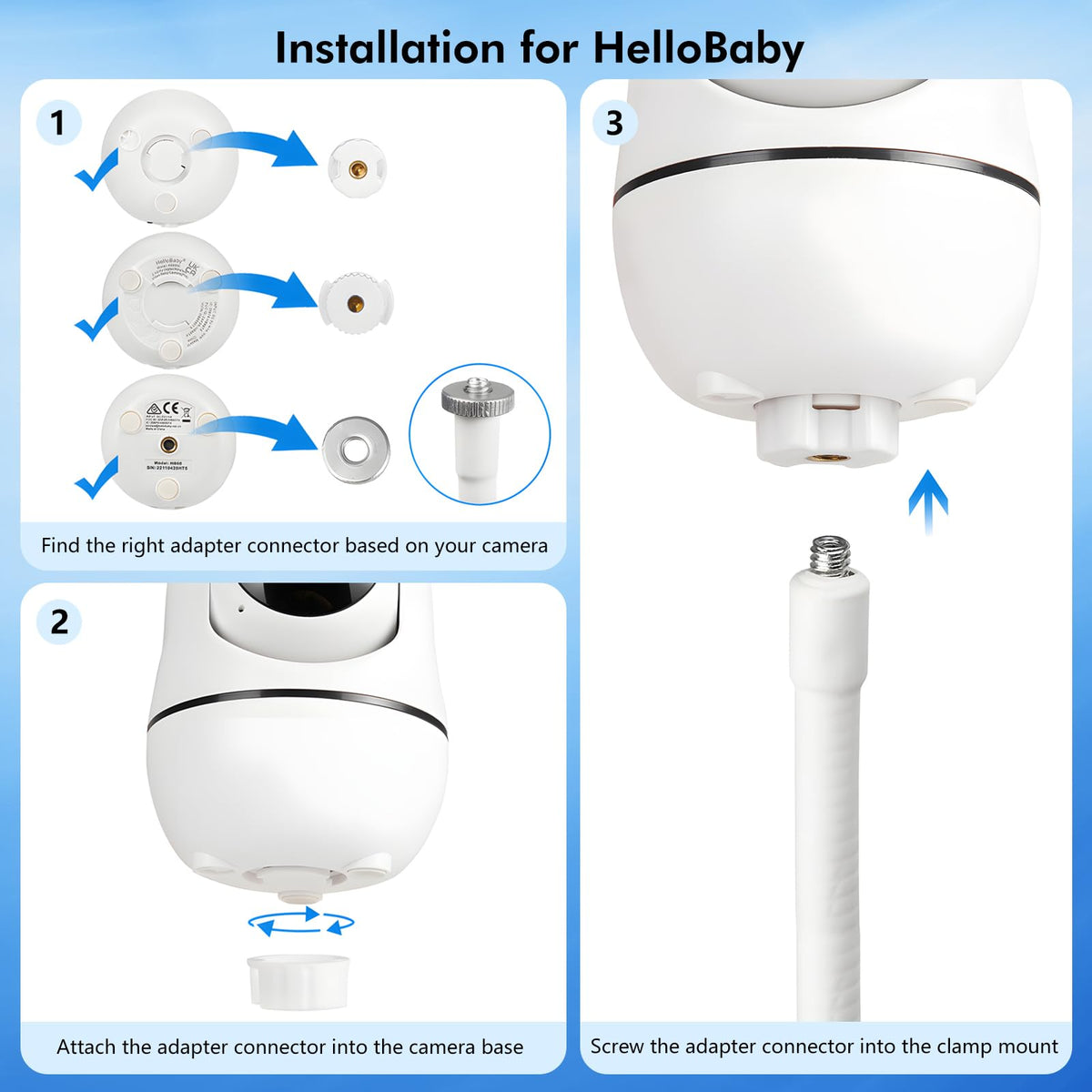 Baby Monitor Mount - Matte White view 6