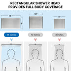 G-Promise Inch All Metal Rain Shower Head with Handheld
