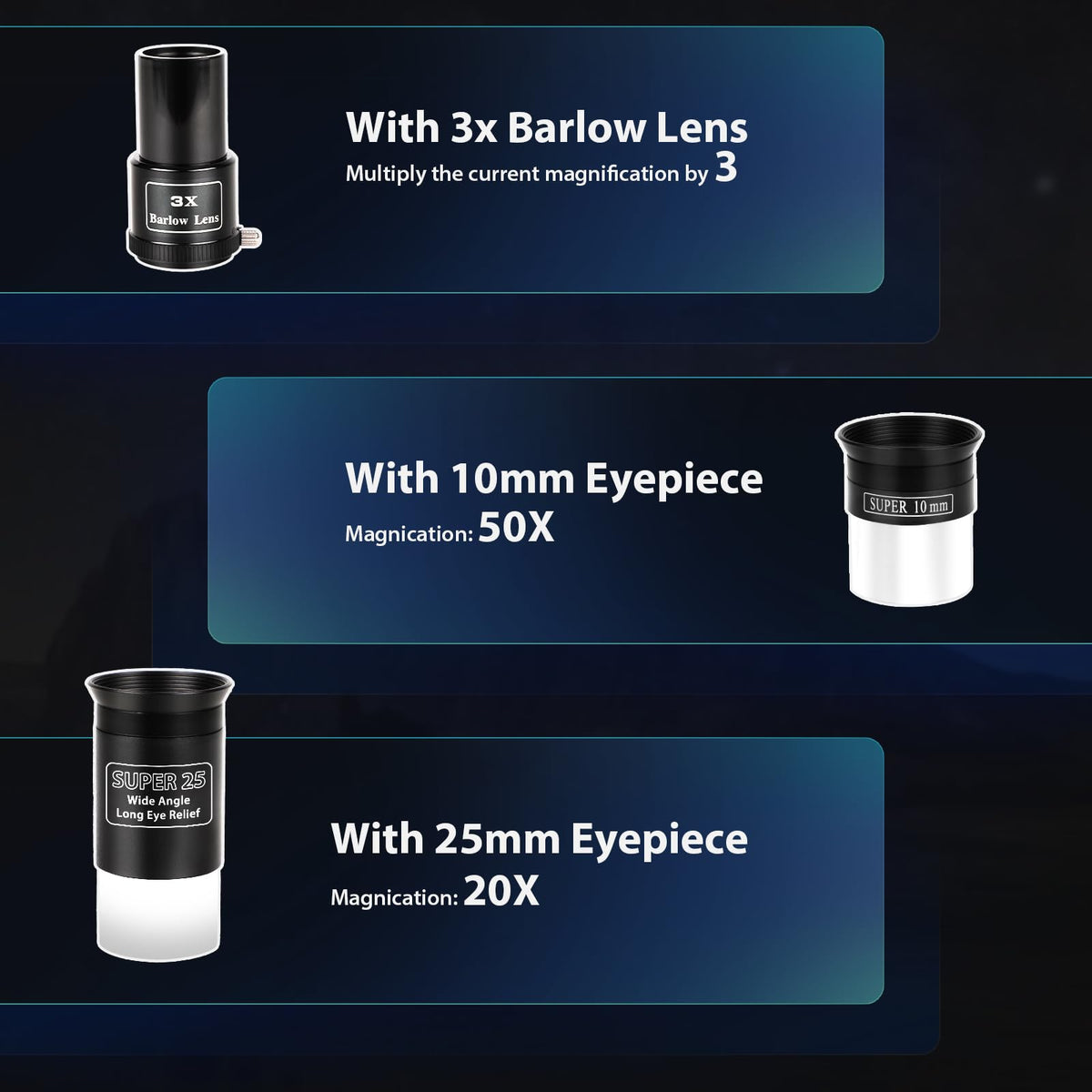 NEYLANG 70mm Aperture Portable Refractor Telescope - view 4