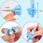 JuneLsy Pencil Grips Pencils Grips for Kids Handwriting Posture Correction Training Writing AIDS for Kids Toddler (Pack of 18)