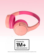 Belkin SoundForm Mini Kids Headphones - Pink / Wireless (USB-C) view 1