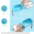 Cibaabo Dog Water Bottle Portable with Food Container & Filter for Travel