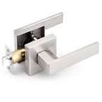 Probrico Passage Interior Door Handles, Heavy Duty Zinc Alloy Square Door Levers