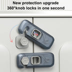 5 Pack Child Proof Refrigerator Lock, QYESWHSR Fridge Locks for Kids with Sticky Adhesive (additional view 1)