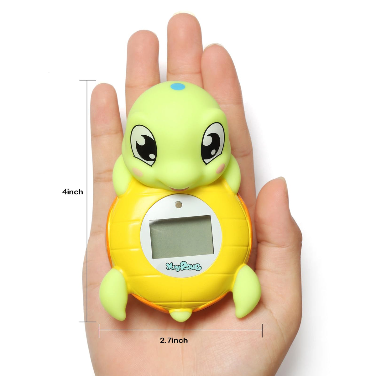 Sea Turtle Water Proof Baby Bath Thermometer Used for Infant Baby Bath - YELLOW AND GREEN view 6